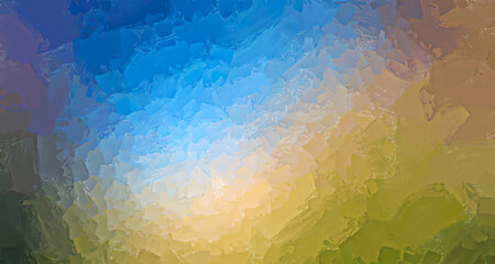 abstract colored nostalgic brush stroke grunge effect blended vintage mint green dark blue gradient background