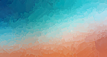 abstract colored nostalgic brush stroke grunge effect blended vintage orange sea blue gradient background
