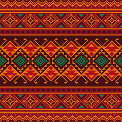 Ethnic seamless pattern with Aztec, Moroccan, Berber, Mexican motives. Tribal kilim. Geometric design.