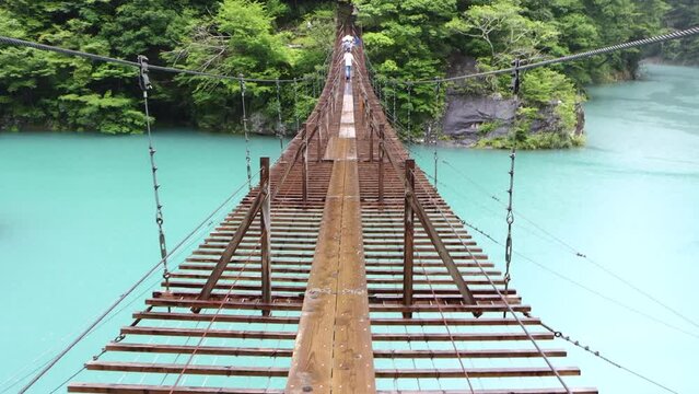 夢のつり橋（寸又峡）を歩く