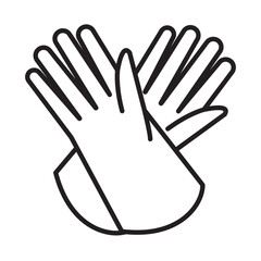 GLOVES design vector icon