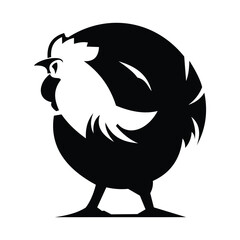 Rooster logo symbol design illustration. Clean modern logo mark design template. Illustration for personal or commercial business branding.