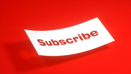 Subscribe Text Banner
