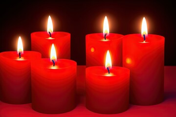 red candles  Generative AI