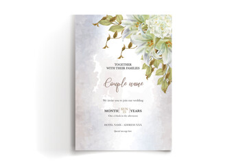 wedding invitation single card templates