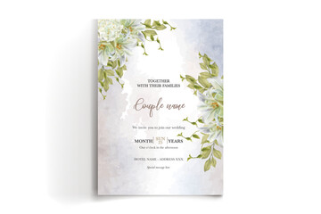 wedding invitation single card templates