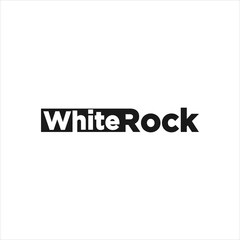 white rock Typography Text art vector for print idea 