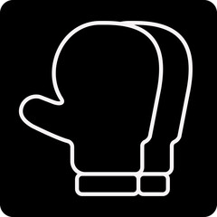 solid BOXING design vector icon