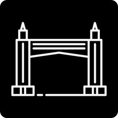 solid Gate design vector icon