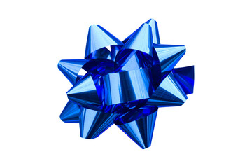 bow for gifts, gift  bow, of blue color