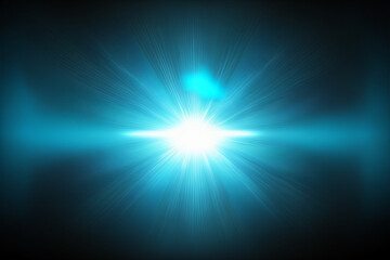 Obraz premium flash ray on a Blue gradient background