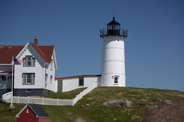 Fototapeta na wymiar Nubble Lighthouse in York Maine
