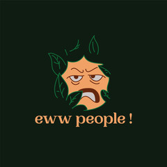 eww people. t-shirt design vector art
