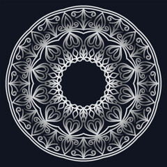 Decorative elements luxury ornament pattern gradient mandala design