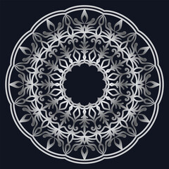 Decorative elements luxury ornament pattern gradient mandala design