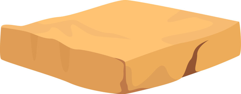 Damaged and broken cardboard box flat icon Paper packaging for parcel