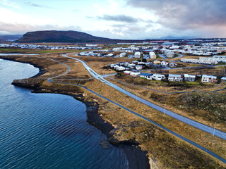 domy nad wodą Islandia © Piotr