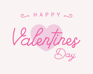 Happy Valentine's Day. Pink heart icon. Love, romance, sweet icon. Vector illustration