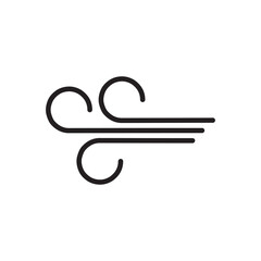 Wind icon vector   illustration sign