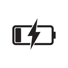 battery charger icon vector logo symbol