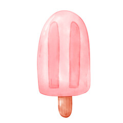 Strawberry Sweets Dessert Watercolor illustration