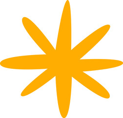 Leaf decorative element flat icon Spring season