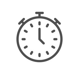 Time related icon outline and linear vector.