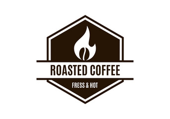 coffee roasters logo in brown
