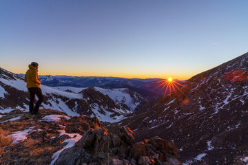 Fototapeta premium Bivac summit mountain