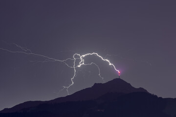 Storm in the mountains, Austria, Kitzbühel