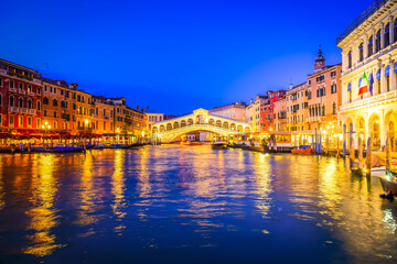 Obraz premium Rialto bridge, Venice, Italy