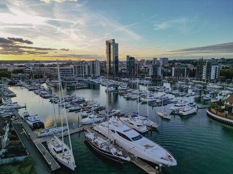 Southampton Harbour, Tower View, Drone Shot Aerial. Mini 3 Pro