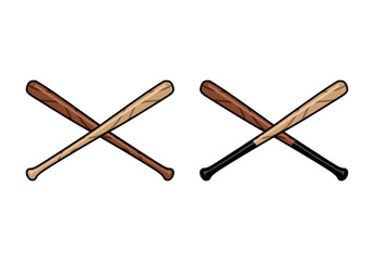 Baseball bat stick sport illustration