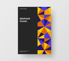 Vivid banner vector design concept. Clean geometric pattern cover template.