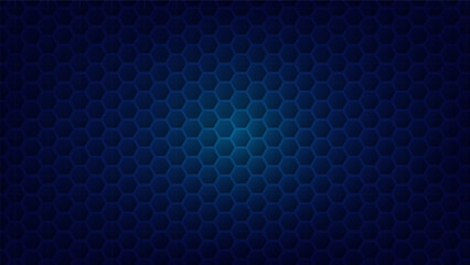 hexagon pattern with blue lighting for graphic design element. abstract futuristic technology background concept
