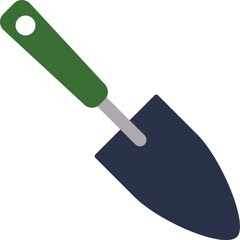 Handheld shovel icon. Color spade gardening tool
