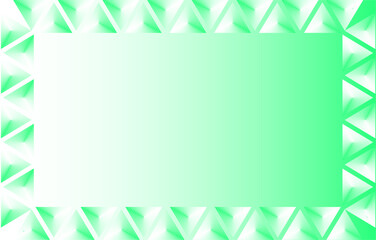 Abstract frame made of triangles with gradient colors and empty space for text	