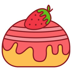 cake with strawberry