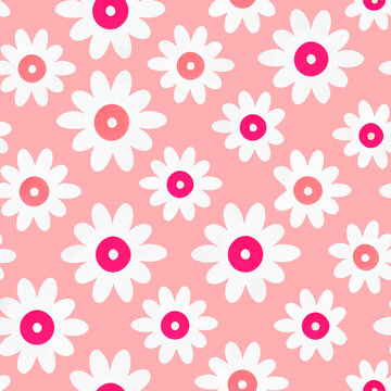 Daisy flower colors, seamless, pattern, fashion, yellow