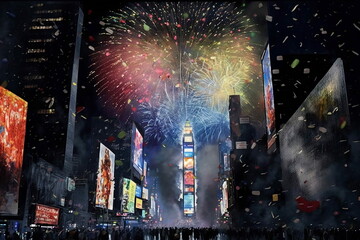Celebrate 2023 in New York City with fireworks and the ball drop