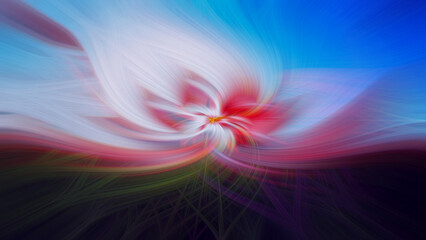 Twisted Fiber Effect Abstract Colorful Flower Image Background Wallpaper Neon Colors