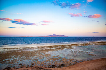 sunset on the beach