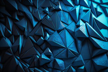 Bright Abstract Blue background illustration - Vector geometric shape - can be used as texture, background or wallpaper - colorful 3d elements - Generative AI.