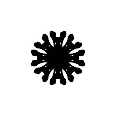 Snow icon. Simple style shop winter big sale poster background symbol. Snow brand logo design element. Snow t-shirt printing. vector for sticker.