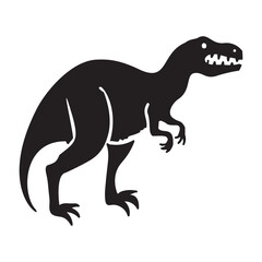 Cute dinosaur vector motif for kids. Hand drawn childlish paleo reptile illustration for quirky art. 