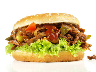 Pulled Meat Burger