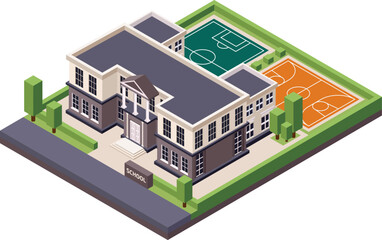 Classic Architecture School Composition