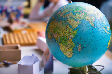 globe of the world 
navigation path pupil cognition longitude africa countries friends journey...