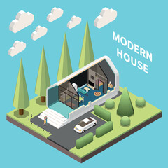 Modular Frame Building Isometric