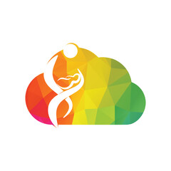 Mother holding newborn baby in arms. Woman breastfeeding child.